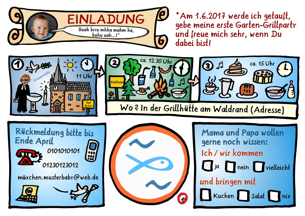 comic invitation