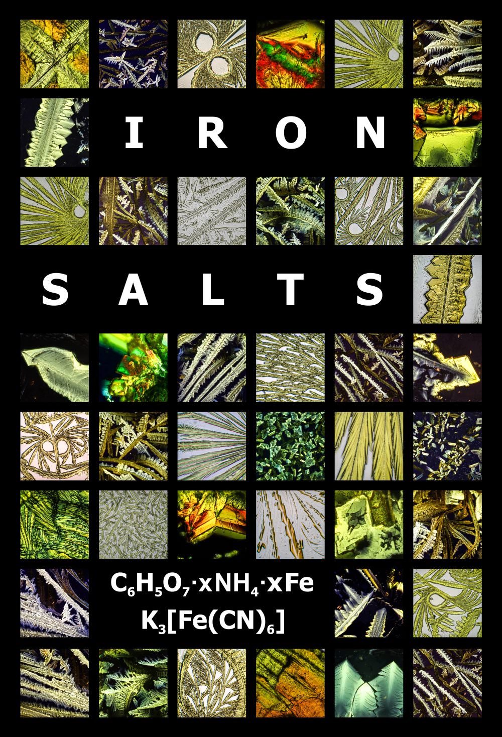 Iron salt crystals