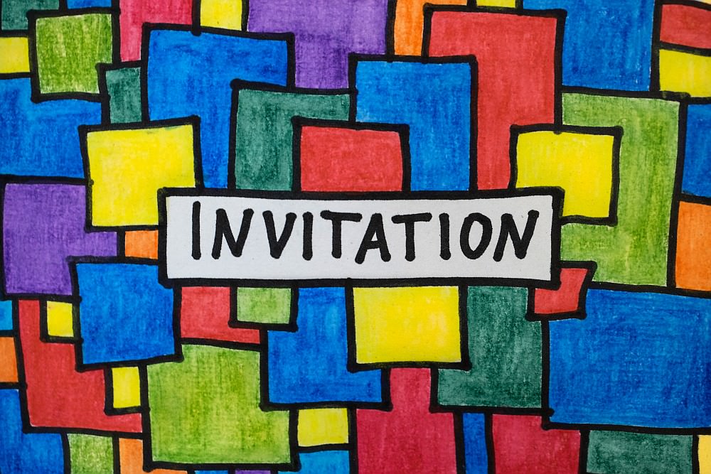 invitation postcard