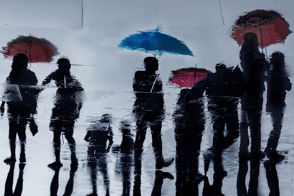 blue ambrella