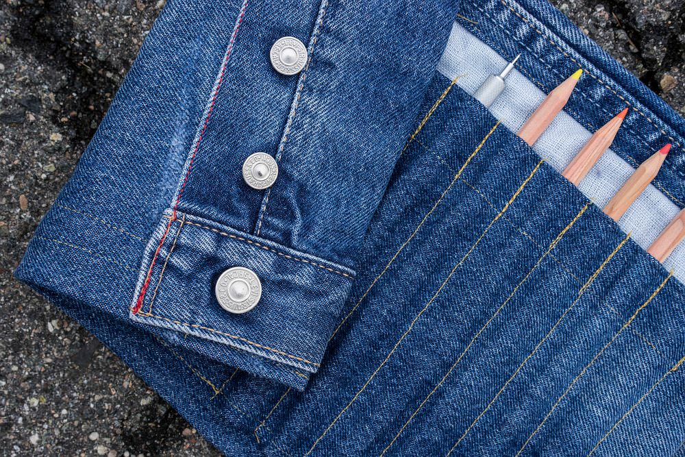 pencil case jeans design